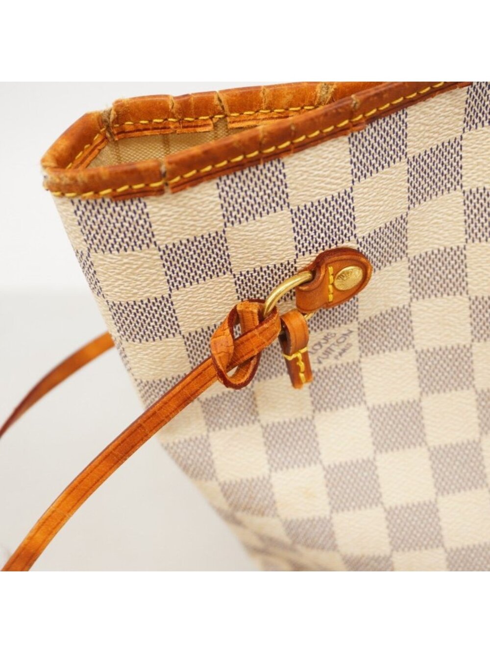 Louis Vuitton Tote Damier Azur Neverfull MM White - Picture 10 of 10